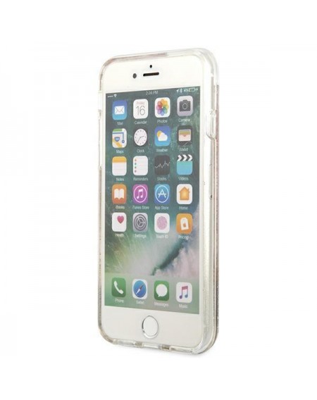 Guess GUHCI8LFLSD iPhone SE 2022 / SE 2020 / 7 / 8 złoty/gold hardcase Paisley Liquid Glitter