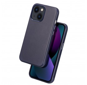 Dux Ducis Naples case for iPhone 13 leather case (MagSafe compatible) blue