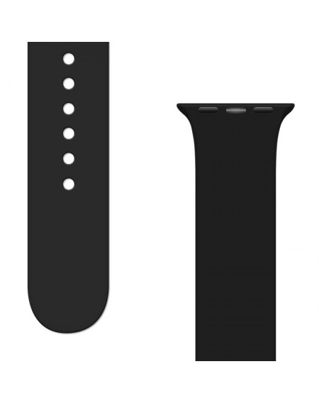 Silicone Strap APS Silicone Watch Band 8/7/6/5/4/3/2 / SE (41/40 / 38mm) Strap Watchband Black
