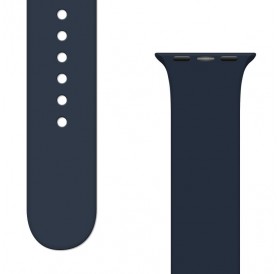 Silicone Strap APS Silicone Watch Band 8/7/6/5/4/3/2 / SE (41/40 / 38mm) Strap Watchband Dark Blue