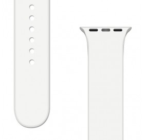 Silicone Strap APS Silicone Watch Band 8/7/6/5/4/3/2 / SE (41/40 / 38mm) Strap Watchband White