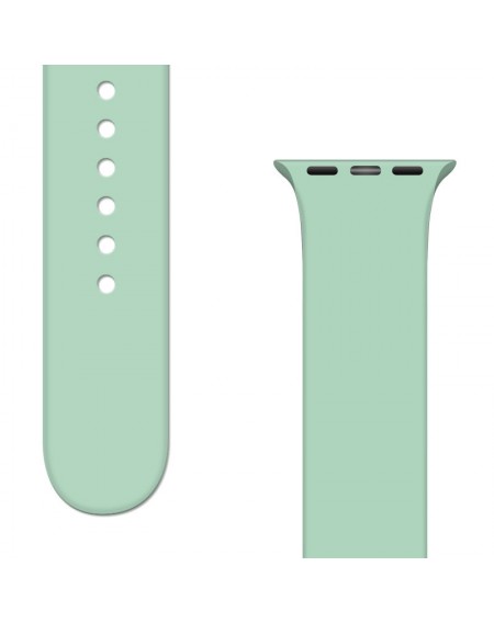 Silicone Strap APS Silicone Watch Band 8/7/6/5/4/3/2 / SE (41/40 / 38mm) Strap Watchband Light Green
