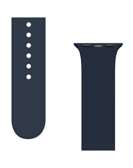 Silicone Strap APS Silicone Watch Band Ultra / 8/7/6/5/4/3/2 / SE (45/44 / 42mm) Strap Watchband Dark Blue
