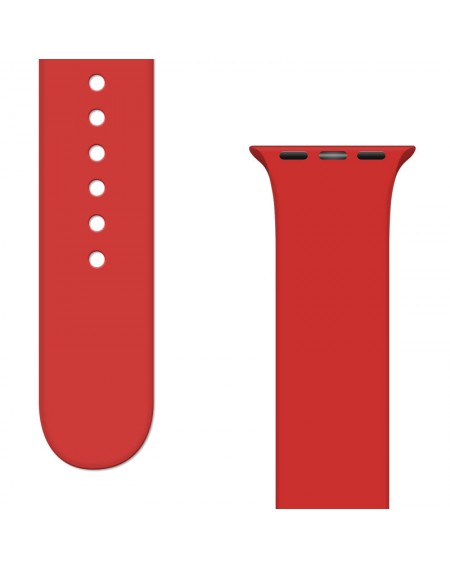 Silicone Strap APS Silicone Watch Band Ultra / 8/7/6/5/4/3/2 / SE (45/44 / 42mm) Strap Watchband Red