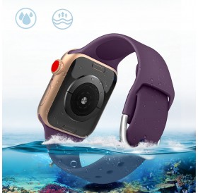 Silicone Strap APS Silicone Watch Band 8/7/6/5/4/3/2 / SE (41/40 / 38mm) Strap Watchband Purple