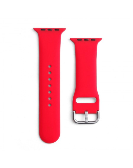 Silicone Strap APS Silicone Watch Band 8/7/6/5/4/3/2 / SE (41/40 / 38mm) Strap Watchband Red
