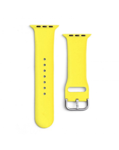 Silicone Strap APS Silicone Watch Band 8/7/6/5/4/3/2 / SE (41/40 / 38mm) Strap Watchband Yellow