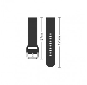 Silicone Strap TYS smartwatch band universal 20mm black