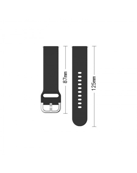 Silicone Strap TYS smartwatch band universal 20mm black