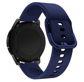 Silicone Strap TYS smartwatch band for watches universal 20mm dark blue
