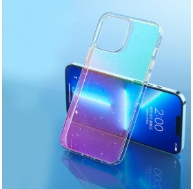 Kingxbar Elegant Series case iPhone 13 case back cover pink-transparent (glitter)