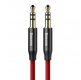 Baseus Yiven M30 stereo AUX audio cable 3.5 mm male mini jack 1.5m red-black (CAM30-C91)