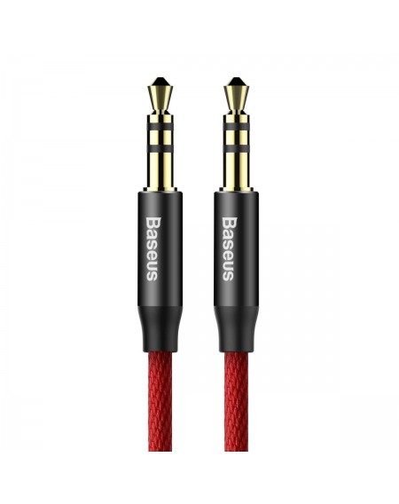 Baseus Yiven M30 stereo AUX audio cable 3.5 mm male mini jack 1.5m red-black (CAM30-C91)