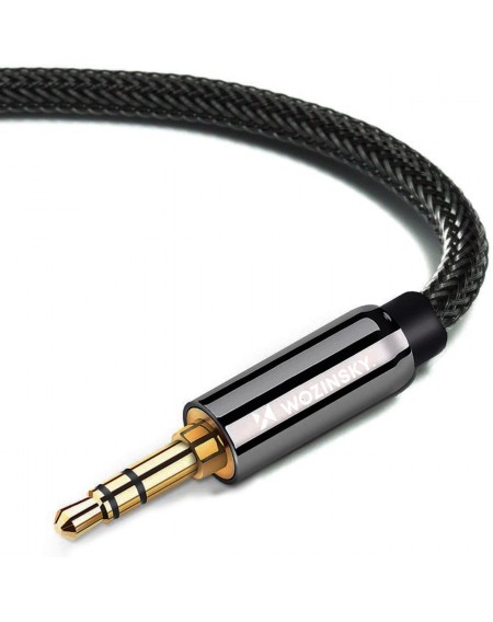 Wozinsky mini jack extension cable (female-male) AUX extension 3 m black