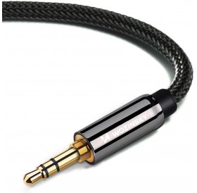 Wozinsky AUX cable angled (male-male) mini jack cable 3m black