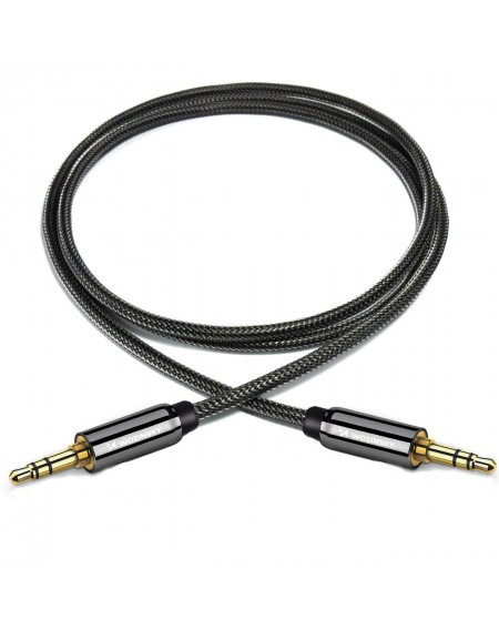 Wozinsky universal mini jack cable 2x AUX cable 3 m black