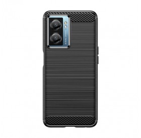 Carbon Case Cover for Oppo A57 5G / A57 / A77 5G / A77 / K10 5G, Realme V23 5G / Narzo 50 5G / Q5i 5G Flexible Silicone Carbon Cover Black