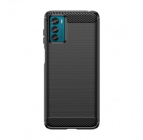 Carbon Case for Motorola Moto G42 flexible silicone carbon cover black