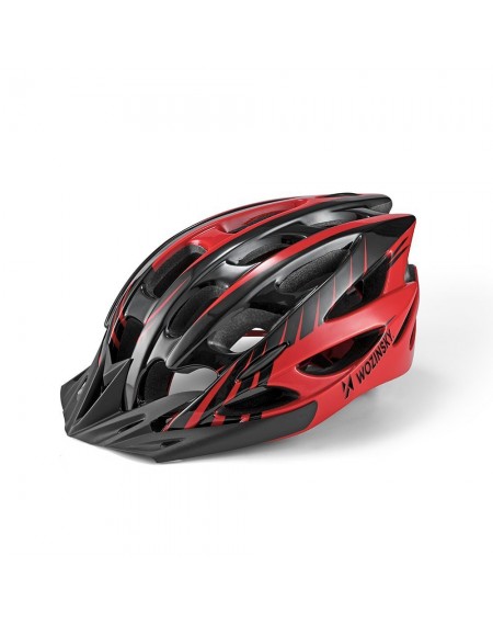 [RETURNED ITEM] Wozinsky bicycle helmet / scooter helmet 57-62 cm M / L adjustable black / red (WBH-MTB01)