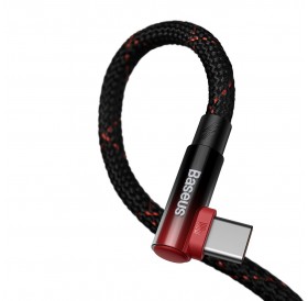 Baseus MVP 2 Elbow-shaped Fast Charging Data Cable USB to Type-C 100W 2m Black+Red