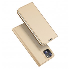 Dux Ducis Skin Pro Holster Flip Cover for iPhone 14 Plus gold