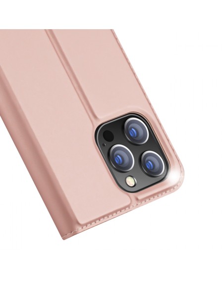 Dux Ducis Skin Pro holster cover flip cover for iPhone 14 Pro pink