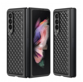 Dux Ducis Venice Leather Case for Samsung Galaxy Z Fold 3 Genuine Leather Cover Black