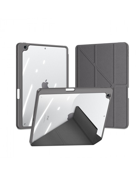 Dux Ducis Magi case for iPad 10.2 &#39;&#39; 2021/2020/2019 smart cover with stand and storage for Apple Pencil gray