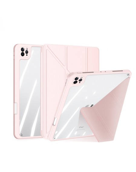 Dux Ducis Magi case for iPad Pro 11 &#39;&#39; 2021/2020/2018 / iPad Air (4th generation) smart cover with stand and Apple Pencil storage pink