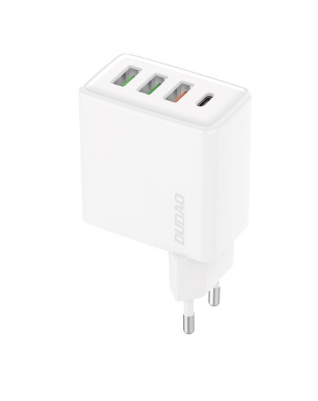 Dudao fast charger 3x USB / 1x USB Type C 20W, PD, QC 3.0 white (A5H)