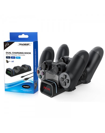 Dobe Charging Dock for PS4 Black Controllers (TP4-19005)