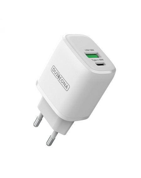 Duzzona 30W PD QC3.0 USB Type C / USB charger white (T2)