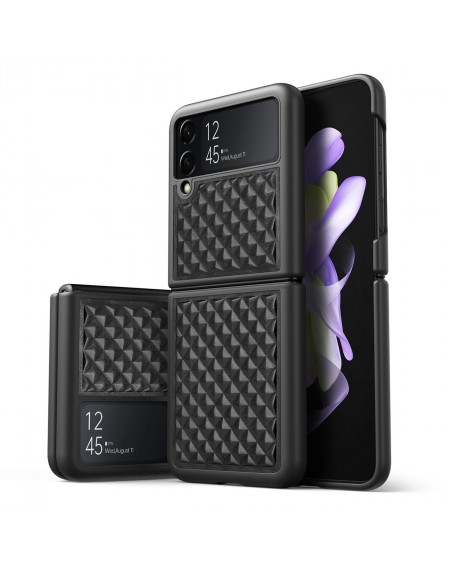 Dux Ducis Venice case for Samsung Galaxy Z Flip 4 leather case black