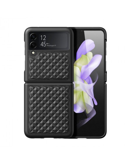 Dux Ducis Venice case for Samsung Galaxy Z Flip 4 leather case black