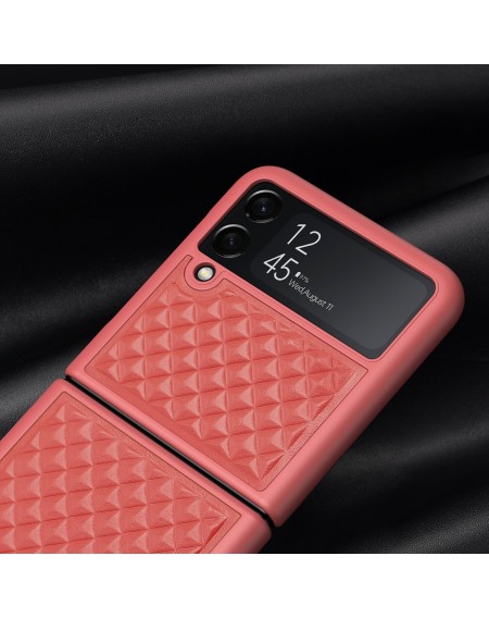 Dux Ducis Venice case for Samsung Galaxy Z Flip 4 leather case red