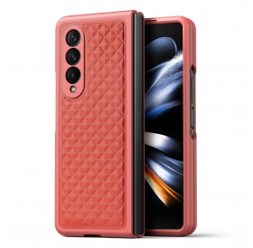 Dux Ducis Venice case for Samsung Galaxy Z Fold 4 leather case red