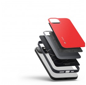 Dux Ducis Fino case cover made of nylon material iPhone 14 red