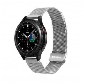 Dux Ducis Magnetic Strap Strap for Samsung Galaxy Watch / Huawei Watch / Honor Watch / Xiaomi Watch (22mm Band) Magnetic Band Silver (Milanese Version)