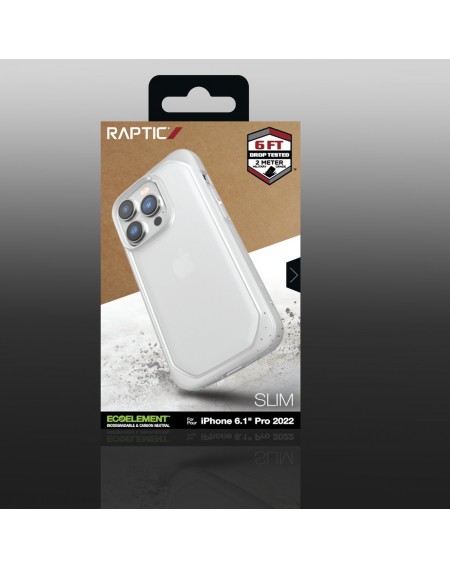 Raptic X-Doria Slim Case iPhone 14 Pro back cover clear