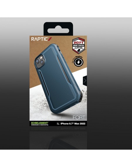 Raptic X-Doria Fort Case iPhone 14 Plus with MagSafe armored blue cover
