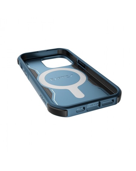 Raptic X-Doria Fort Case iPhone 14 Pro with MagSafe armored blue cover