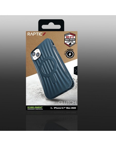 Raptic X-Doria Clutch Case iPhone 14 Plus with MagSafe back cover blue