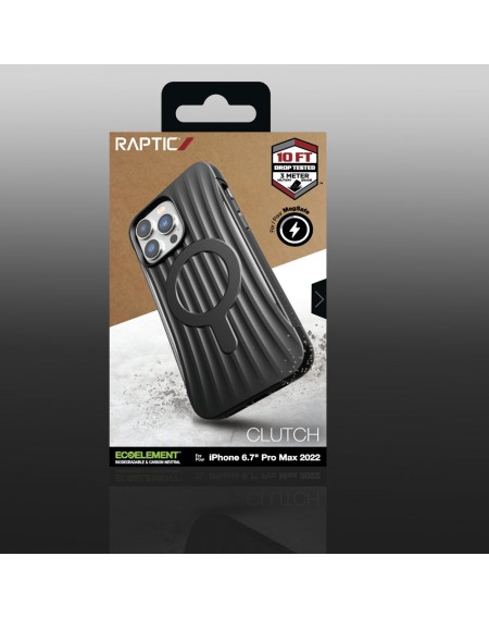 Raptic X-Doria Clutch Case iPhone 14 Pro Max with MagSafe back cover black