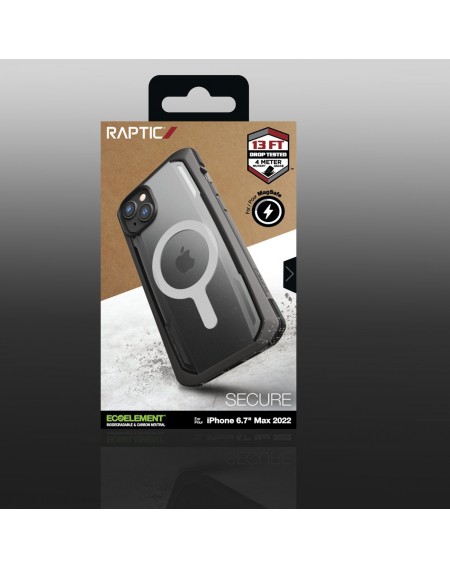 Raptic X-Doria Secure Case for iPhone 14 Plus with MagSafe armored cover black