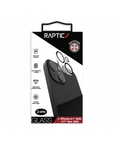 Raptic X-Doria Camera Protector Glass 2x iPhone 14 tempered glass for camera camera lens