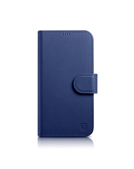 iCarer Wallet Case 2in1 Cover iPhone 14 Pro Max Leather Flip Case Anti-RFID Blue (WMI14220728-BU)