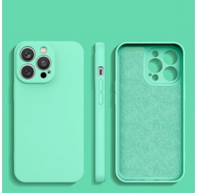 Silicone case for iPhone 13 silicone cover mint green