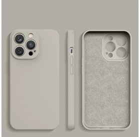 Silicone case for Samsung Galaxy A12 silicone cover beige