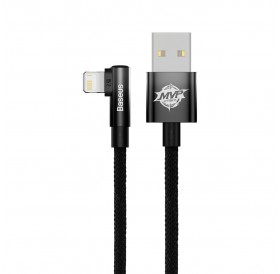 Baseus MVP 2 Elbow angled cable with side USB / Lightning 1m 2.4A black (CAVP000001)
