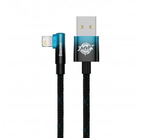 Baseus MVP 2 Elbow angled cable with side USB / Lightning 2m 2.4A blue (CAVP000121)